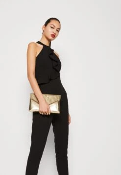 Wal G Poppy Frill Neck - Jumpsuit - Black -Fashion Verkoop 011e649c5711431f9dbc958b30fe1ffc