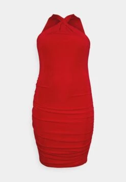 Missy Knot Midi Plus Size - Jurk - Red -Fashion Verkoop 0259581cf63347589cf45013470ce56e