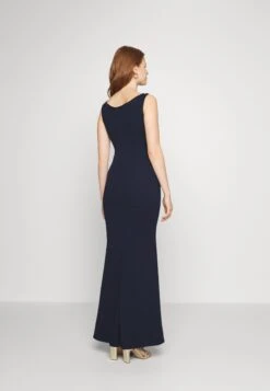 Wal G Andrew Off Shoulder Maxi Dress - Galajurk - Navy Blue -Fashion Verkoop 0267bc1fb0a345748cd47c61a46e4f73