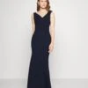 Wal G Andrew Off Shoulder Maxi Dress - Galajurk - Navy Blue -Fashion Verkoop 037705788df44ae39870b5054e08611e