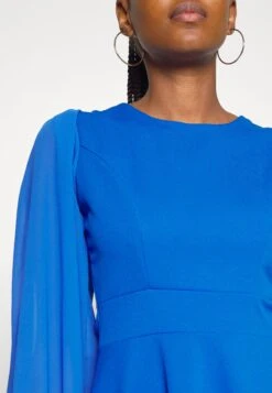 Wal G Kat Sleeve Dress - Jurk - Electric Blue -Fashion Verkoop 041ea9d3621e499c9d9c09d44bd206f7