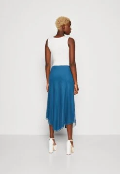 Wal G Roro Midi Skirt - Kokerrok - Dark Teal Blue -Fashion Verkoop 05c54073c4c04a73968bd466cbc5375e