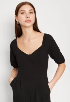 Wal G Alicia Straight Leg - Jumpsuit - Black -Fashion Verkoop 08c7613fb2654294aff4fea0bcf1c1e5