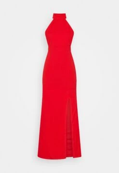 Wal G Halter Neck Maxi Dress - Galajurk - Red -Fashion Verkoop 0b9e428d7ebd47f382cee1b127beaf99
