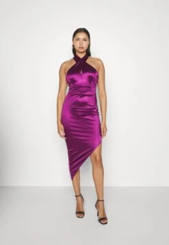 Wal G Lenny Cross Neck Midi - Cocktailjurk - Plum -Fashion Verkoop 0ffc32392cde4c88aa38f1976f07258f