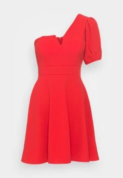 Wal G Zalora One Sleeve Skater Dress - Jerseyjurk - Red -Fashion Verkoop 102413abd0e64526b67c3dee16b462af