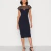 Wal G Dylan Midi Dress - Cocktailjurk - Navy -Fashion Verkoop 118a6b843cc14036918d1c44eef6e463