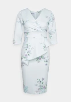 Isabella Wrap Print Midi - Jerseyjurk - Baby Blue 10 Isabella Wrap Print Midi - Jerseyjurk - Baby Blue -Fashion Verkoop 123c60435bed45af9565dd696f60843c