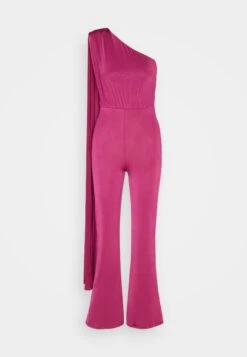 Wal G Cece Cape Sleeve- Jumpsuit - Magenta -Fashion Verkoop 1331e906931149b4b0c53c74797ce2f5