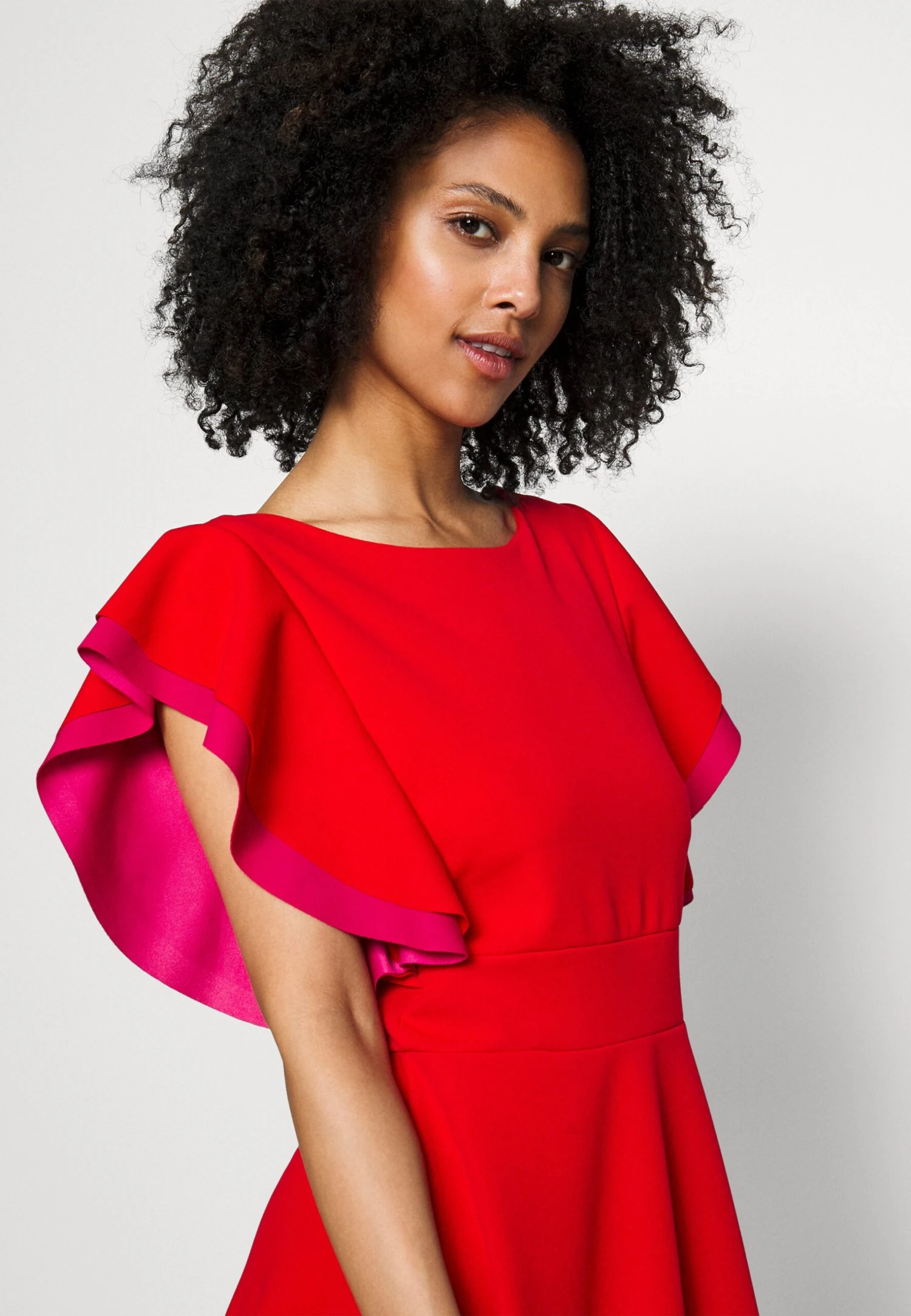 Max Ruffle Skater - Cocktailjurk - Red/Fuchsia 8 Max Ruffle Skater - Cocktailjurk - Red/Fuchsia - Afbeelding 6