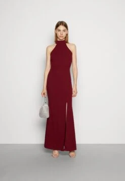 Wal G Sara Halter Neck Maxi Dress - Galajurk - Berry Wine -Fashion Verkoop 15371a37414b44f98ae86bb862791016
