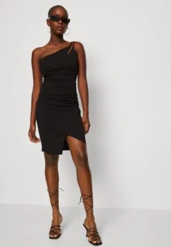 Wal G Valencia Cut Out One Shoulder Midi Dress - Jerseyjurk - Black -Fashion Verkoop 17195b9a4b9647c98555d97a372c9ddd