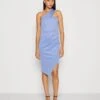 Wal G Rowen One Shoulder Dress - Jerseyjurk - Dusty Blue -Fashion Verkoop 1a778cfa39ea4e36abc0b47f4d8152c3