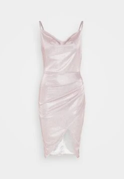 Wal G Party Hallis Shimmer Midi - Cocktailjurk - Pink -Fashion Verkoop 1b41856dfae941b388ea374d108116ca