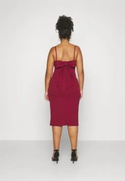 Ray Bow Midi - Etui-Jurk - Wine -Fashion Verkoop 1d6142d79e4040d29319bfdd1bdd043c