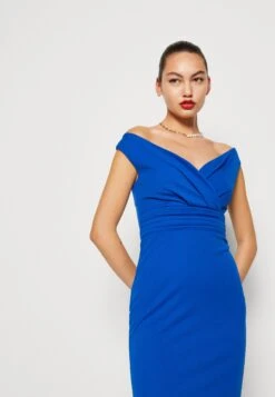 Wal G Andrew Off Shoulder Maxi Dress - Galajurk - Electric Blue -Fashion Verkoop 1f59e83512044ff7a5e4da096ae8679d