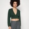 Wal G Crissy Backless - Longsleeve - Forest Green -Fashion Verkoop 21a0d4a903f745e491938a7018480c6f