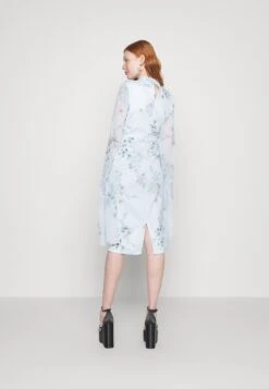 Wal G Wedding Cape Midi Dress - Jerseyjurk - Dark Blue/Multi -Fashion Verkoop 227612ec0d71429a88f7fe793d64494a