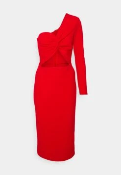 Cut Out Midi Dress - Jurk - Red -Fashion Verkoop 22c11735cd834c228f09466d98ae60a5