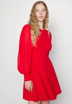 Wal G Kat Sleeve Dress - Jurk - Red -Fashion Verkoop 23b21a03a5274aaeb31ea80f877962f9