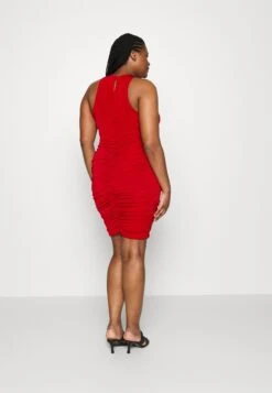 Missy Knot Midi Plus Size - Jurk - Red -Fashion Verkoop 23c10a84e2264d75b10dcb655385c310