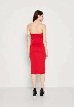 Wal G Dolly V Neck Midi - Jerseyjurk - Red -Fashion Verkoop 261ec68b01de4a7cb4d5d2863f08db6d