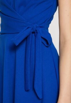 Wal G Milly Knot Ruffle Skater - Jerseyjurk - Electric Blue -Fashion Verkoop 2a06f44bcb6f43869653fc5359c6684f