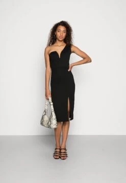 Wal G Gigi One Shoulder Midi Dress - Cocktailjurk - Black -Fashion Verkoop 2a67f17f73c74e6abdbd855d0c1908f6