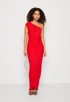 Wal G Kelly Ruffle Maxi - Jerseyjurk - Red -Fashion Verkoop 2d4fc5f192f44cc1a0ce228ed4f97e9c