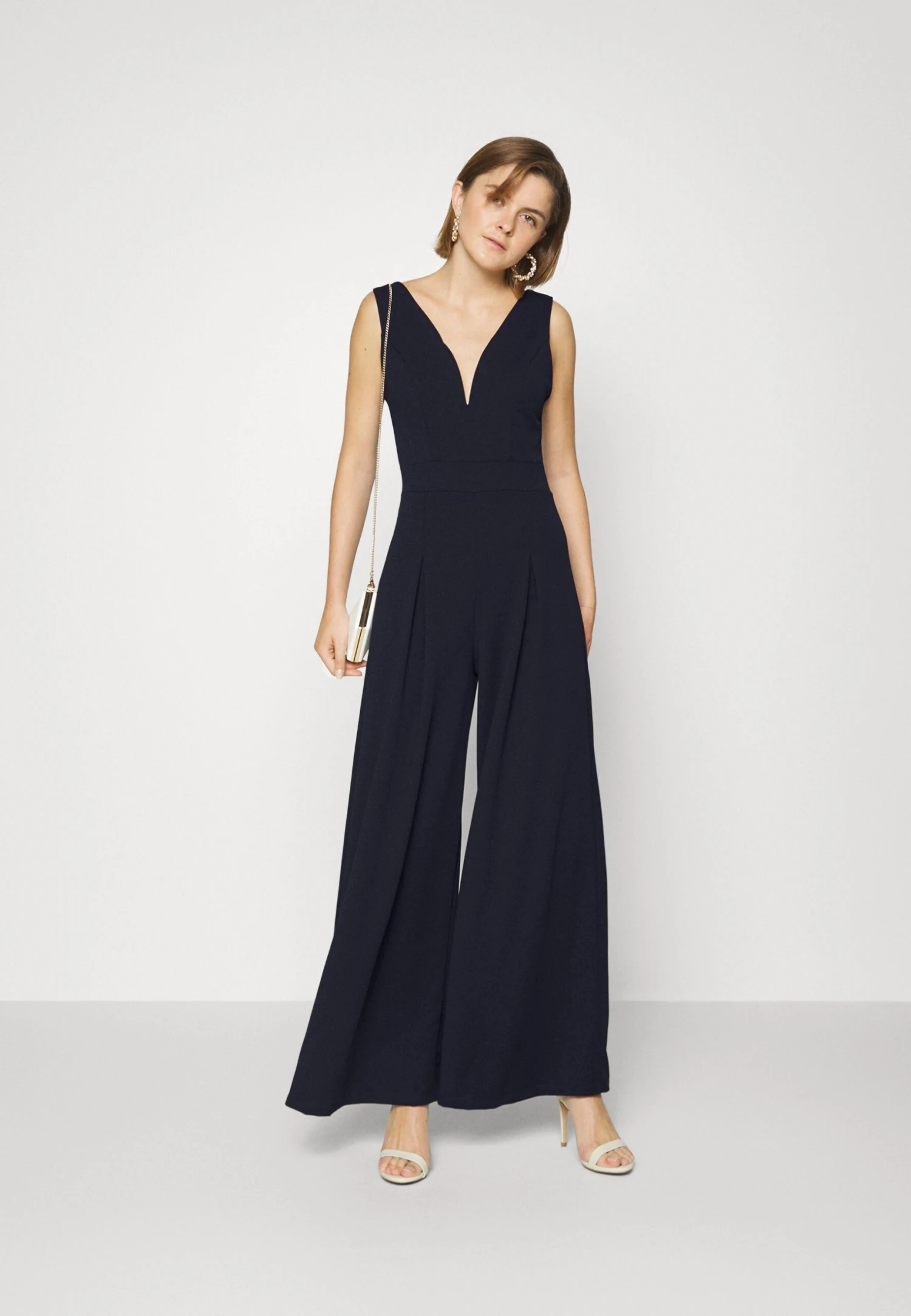 Wal G Jackie Wide Leg - Jumpsuit - Navy Blue 4 Wal G Jackie Wide Leg - Jumpsuit - Navy Blue - Afbeelding 2