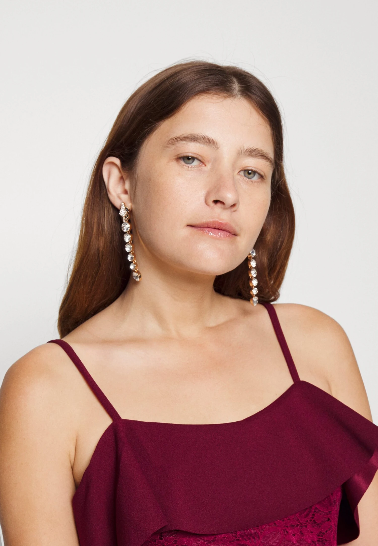 Mita Ruffle Maxi - Galajurk - Wine 7 Mita Ruffle Maxi - Galajurk - Wine - Afbeelding 5