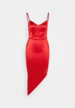 Wal G Archie Asymmetric Midi - Cocktailjurk - Red -Fashion Verkoop 3201b8a3f4cd4ca1858108326f2e7df2