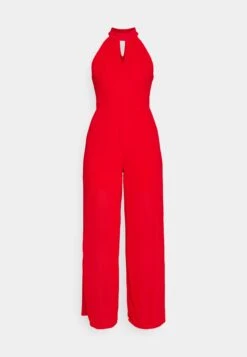 Wal G Fiona Cut Out Neck- Jumpsuit - Red -Fashion Verkoop 32510f09f033443d8a199265c6b337b2