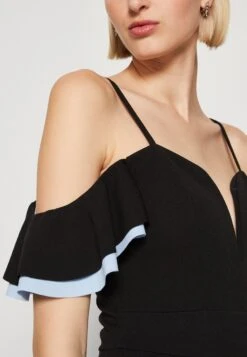 Wal G Simah Frill - Jumpsuit - Black/Sky Blue -Fashion Verkoop 335c3e84aca54a62b5578cbf30e7d7b6