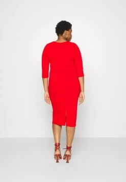 Hossy V Neck Midi - Cocktailjurk - Red -Fashion Verkoop 346d0123e60f447ab944878afd09bca3