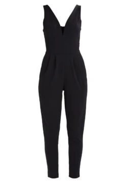 Wal G V Neck - Jumpsuit - Black -Fashion Verkoop 350d4441b1094064826a0e24434a09e3