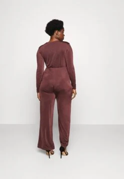 Curve Cece- Jumpsuit - Chocolate Brown -Fashion Verkoop 37e548e50ec34eb086cdc85d1c486ac8