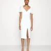 Lembera Sleeve Midi Dress - Etui-Jurk - White -Fashion Verkoop 38d7355a4fa1483ba1f71291f2f2ac38