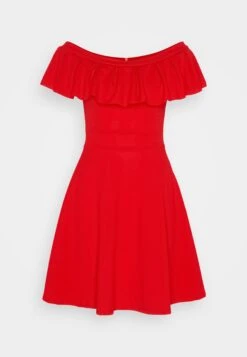 Wal G Alexa Ruffle Skater - Jerseyjurk - Red -Fashion Verkoop 39106d6bcc1f497b8d3d792eca8e0ee3