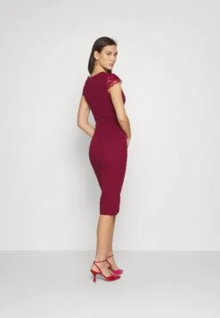 Elizabet Lace Midi - Cocktailjurk - Wine -Fashion Verkoop 3983a1e82b6e41b6a097496b69c38530