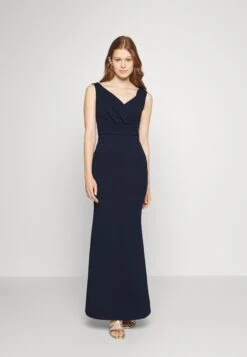 Wal G Andrew Off Shoulder Maxi Dress - Galajurk - Navy Blue -Fashion Verkoop 399c0f717738478da72a1a0adbf1f619