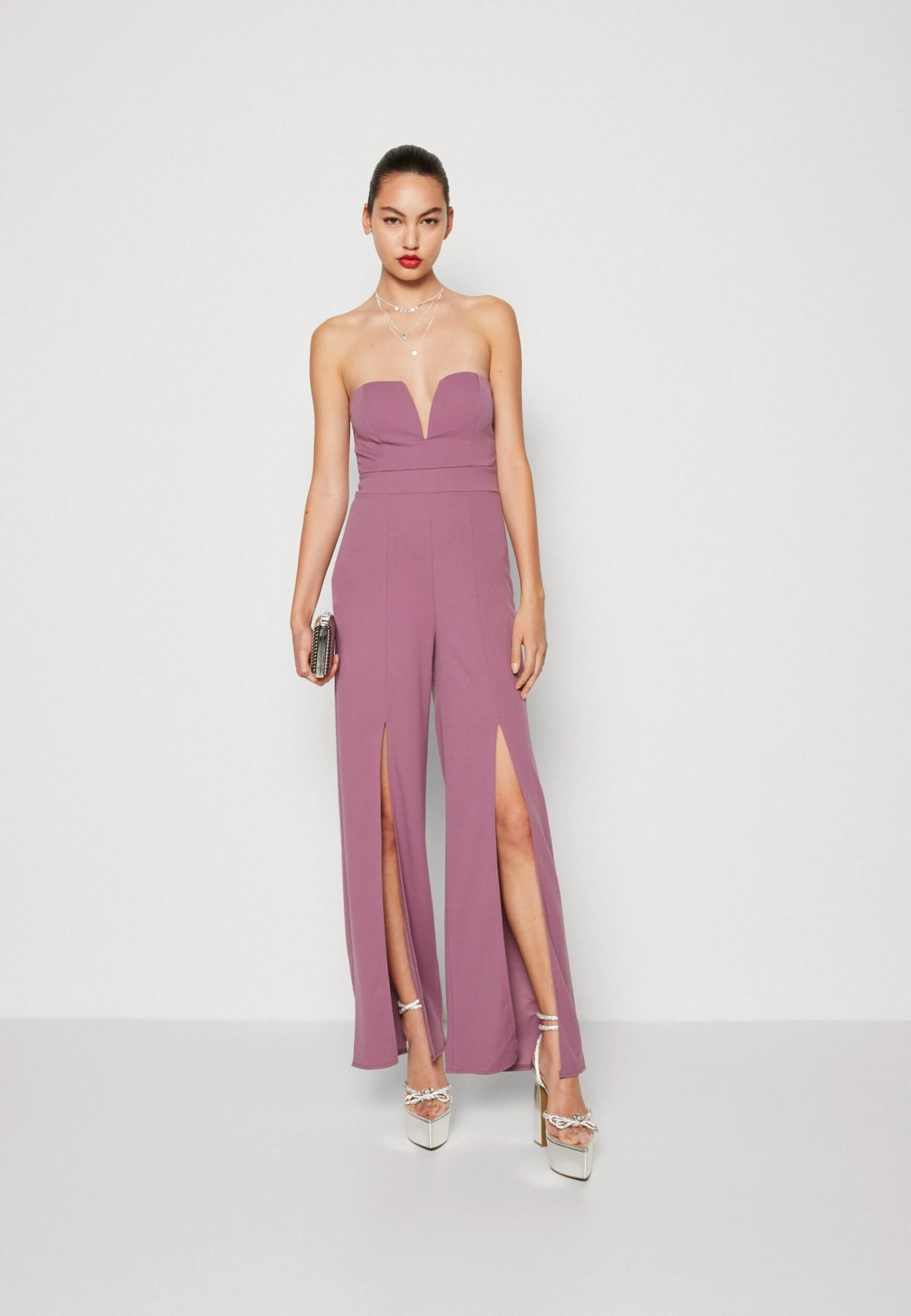 Wal G Laney Cupped - Jumpsuit - Mauve Pink 4 Wal G Laney Cupped - Jumpsuit - Mauve Pink - Afbeelding 2