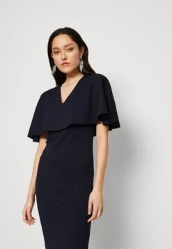 Wal G Ronny Cape Midi - Jerseyjurk - Navy Blue -Fashion Verkoop 3c77c80367b8463d93066e025340cb94