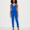 Wal G Xena Peplum - Jumpsuit - Electric Blue -Fashion Verkoop 3c951c50901d4df18371b4a363b06d2c