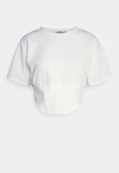 Wal G Hani Corset Top - T-Shirt Basic - White -Fashion Verkoop 3cee15814bb647079e90331fe4dc9573