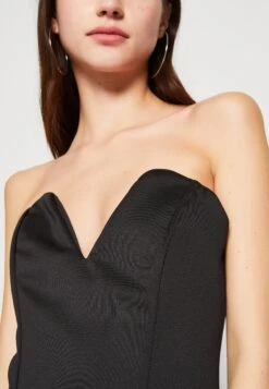 Wal G Dolly V Neck Maxi - Jerseyjurk - Black -Fashion Verkoop 401ca2b6903345068a229430c61d28d1