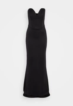 Wal G Maddy V Neck Maxi - Jerseyjurk - Black -Fashion Verkoop 4460d37322484170b14460ff66d779a6
