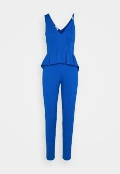 Wal G Xena Peplum - Jumpsuit - Electric Blue -Fashion Verkoop 470b9813fd5c4b8b85a7ce800531aed3