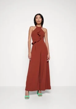 Wal G Penelope Frill - Jumpsuit - Burnt Orange