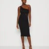 Wal G Zakera Contrast Midi Dress - Jerseyjurk - Black